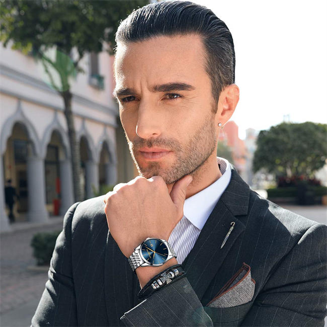 Mens Analog Quartz Wrist Watch - R ONTHEEDGE Roman Numeral Business Analog Wrist Watch